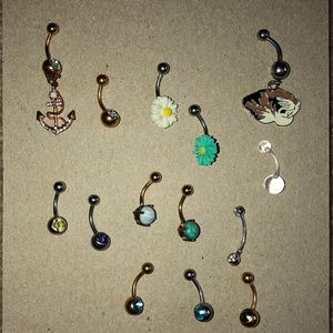 14 Belly Button Rings